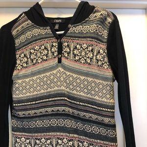 Chaps Denim thermal hooded long-sleeve